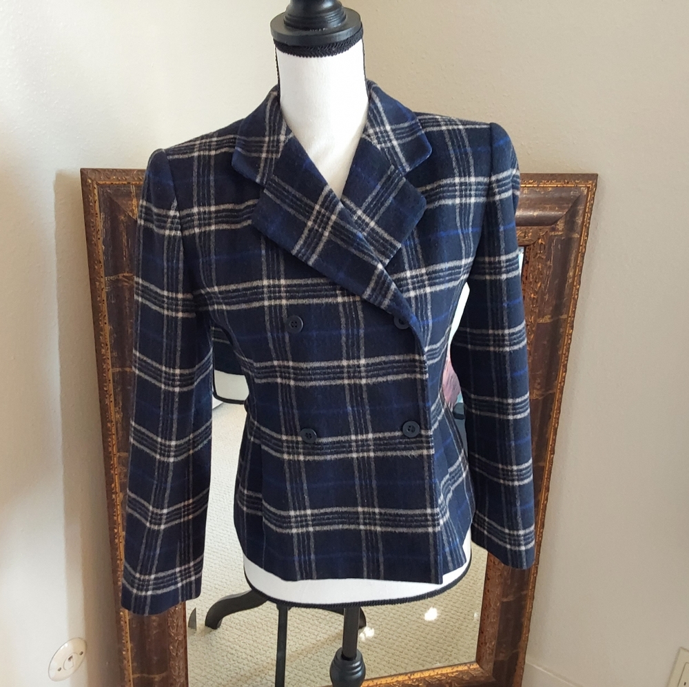 Jones NY Plaid Blazer